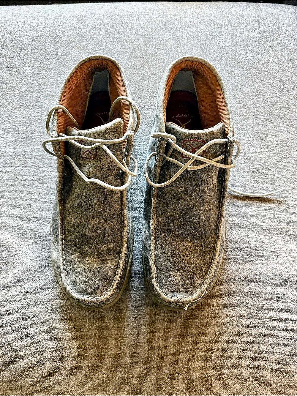 Twisted X Moccasin Leather Boat Shoes US 13 M
